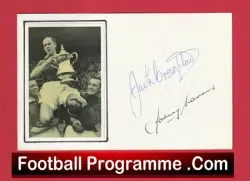 Manchester United 1948 FA Cup Winners Cromton + Morris Signed Autographed