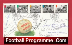 Manchester United Football Legends Multi Signed FDC Envelope 1996