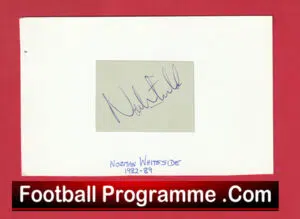 Manchester United Norman Whiteside Autograph Signed Man Utd 1982 – 1989