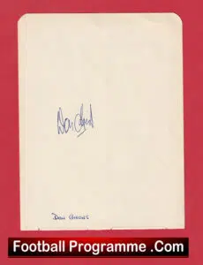 Manchester United Don Givens Autograph Signed Man Utd 1969 – 1970