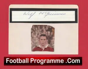 Manchester United Wilf McGuinness Autograph Signed Man Utd 1953 – 1954