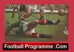 Manchester United Alex Stepney Autograph Signed Man Utd 1966 – 1978