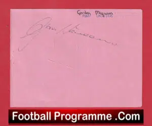 Manchester United Gordon McQueen + Lou Macari Autograph Signed Man Utd 1978 – 1985