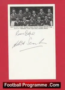 Manchester United Albert Scanlon + Ronnie Cope Signed Picture