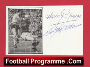 Manchester United Harry Gregg + Nat Lofthouse 1958 FA Cup Final Signed