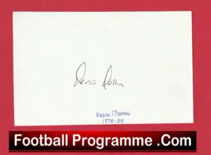 Manchester United Kevin Moran Autograph Signed Man Utd 1978 – 1988
