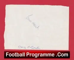 Manchester United Chris Mcgrath Autograph Man Utd 1976 – 1981