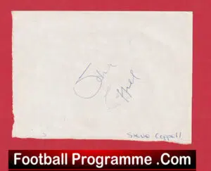 Manchester United Steve Coppell Autograph Man Utd 1975 – 1983