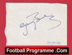Manchester United Gary Bailey Autograph Man Utd 1978 – 1987