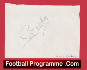 Manchester United Sammy Mcilroy Autograph Man Utd 1971 – 1982