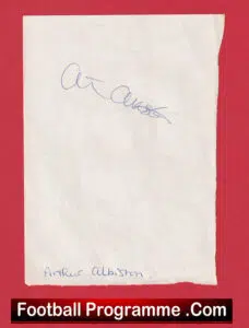 Manchester United Arthur Albiston Autograph Man Utd 1974 – 1988