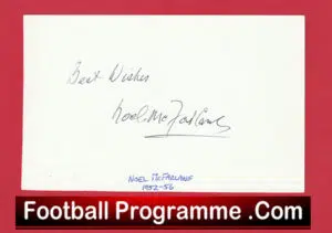 Manchester United Noel McFarlane Autograph Man Utd 1952 – 1956