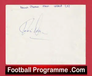 Manchester United Kevin Moran Autograph Man Utd 1978 – 1988