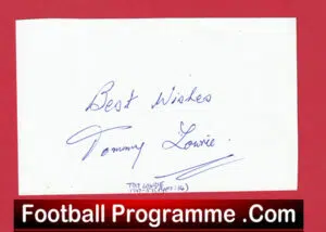 Manchester United Tommy Lowrie Autograph Man Utd 1947 – 1950