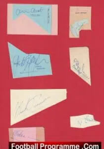 Manchester United Autographed Seletion Box Autographs Man Utd