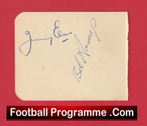 Manchester United Bobby Harrop Autograph Man Utd 1954 – 1959