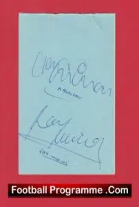Manchester United Ray Wilkins + Arthur Albiston Autograph Man Utd 1979 – 1984