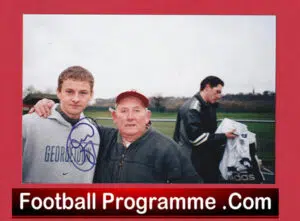 Manchester United Ole Gunnar Solskjear Autograph Man Utd 1996 – 2007