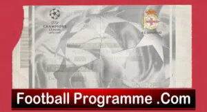 Deportivo La Coruna v Manchester United 2002 – Match Ticket Spain