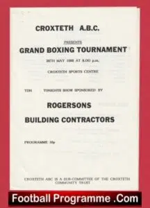 Boxing – Croxteth Grand Boxing Tournament 1988 – Sports Centre Liverpool