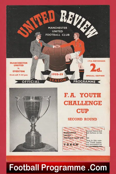 Manchester United v Everton 1958 - Youth Cup Game - Image 2