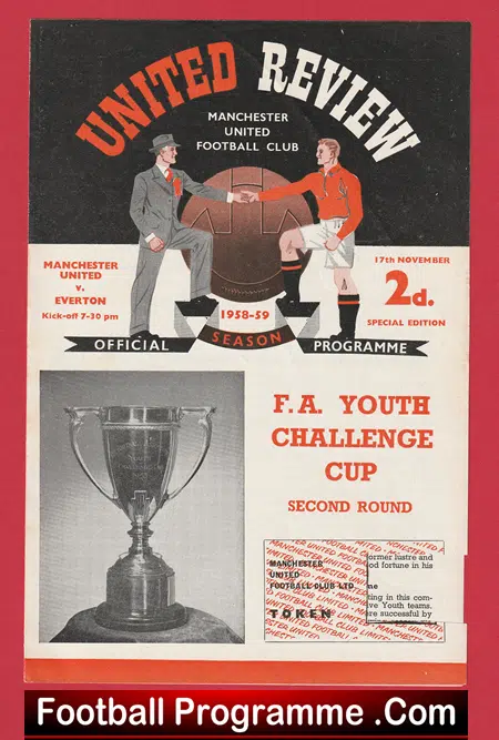 Manchester United v Everton 1958 - Youth Cup Match - Image 2
