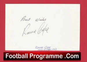 Manchester United Ronnie Cope Autograph Man Utd 1951 – 1961