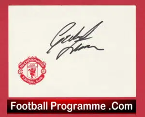 Manchester United Gordon Strachan Autograph Man Utd 1984 – 1989