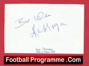 Manchester United Kenny Morgans Autograph Signed Man Utd 1956 – 1961
