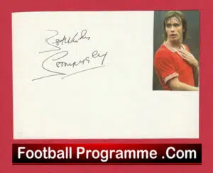 Manchester United Sammy McIlroy Autograph Signed Man Utd 1969 – 1982