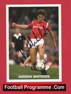 Manchester United Norman Whiteside Autograph Signed Man Utd 1978 – 1989