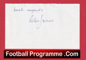 Manchester United Peter Jones Autograph Signed Man Utd 1955 – 1958
