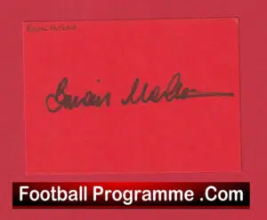 Manchester United Brian McClair Autograph Signed Man Utd 1987 – 1998