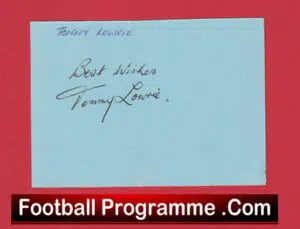 Manchester United Tommy Lowrie Autograph Signed Man Utd 1947 – 1950