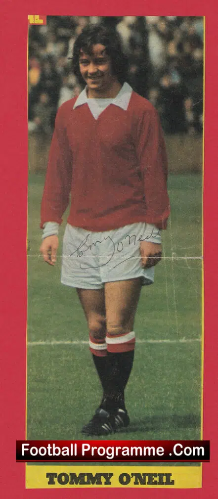 Manchester United Tommy O’Neil Autograph Man Utd 1969 – 1973