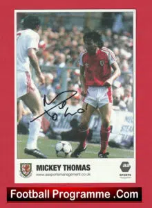 Manchester United Mickey Thomas Autograph Signed Man Utd 1978 – 1981