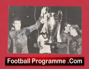 Manchester United Bobby Charlton + Bill Foulkes Autograph Man Utd European Cup