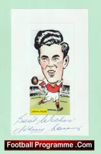 Manchester United Johnny Morris Autograph Man Utd 1941 – 1949