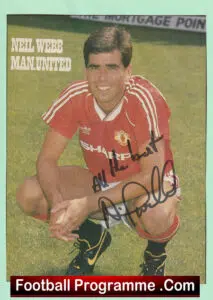 Manchester United Neil Webb Autograph Signed Man Utd 1989 – 1992