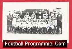 Manchester United Charles Mitten + Billy McGlen Autograph Signed Man Utd
