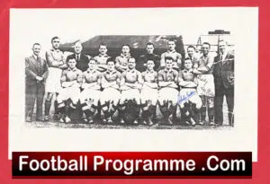 Manchester United Charles Mitten + Billy McGlen Autograph Signed Man Utd
