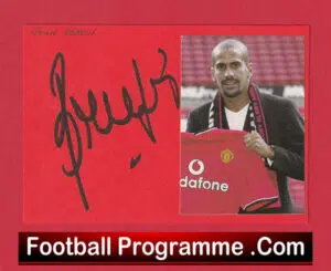 Manchester United Juvan Veron Autograph Signed Picture Man Utd 2001 – 2003