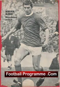 Manchester United Brian Kidd Signed Magazine Picture Man Utd