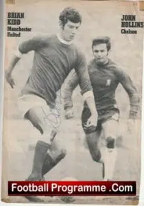 Manchester United Brian Kidd Signed Magazine Picture Man United