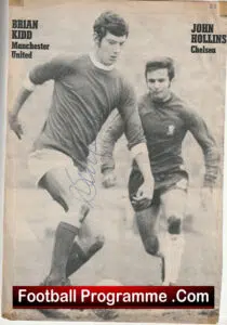 Manchester United Brian Kidd Signed Magazine Picture Man United