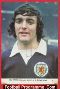 Manchester United Lou Macari Autographed Signed Picture – Man Utd