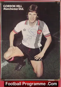 Manchester United Gordon Hill Autographed Signed Picture – Man Utd