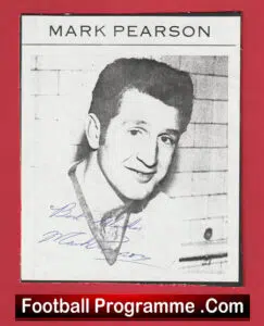 Manchester United Mark Pearson Signed Picture 1960’s