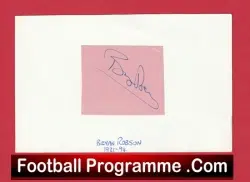 Manchester United Bryan Robson Autograph Signed Man Utd 90s
