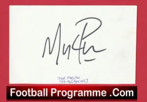 Manchester United Mike Phelan Autograph Signed Man Utd 1989 – 1994